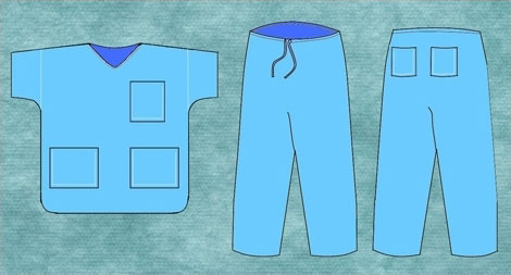 scrub-suit pockets